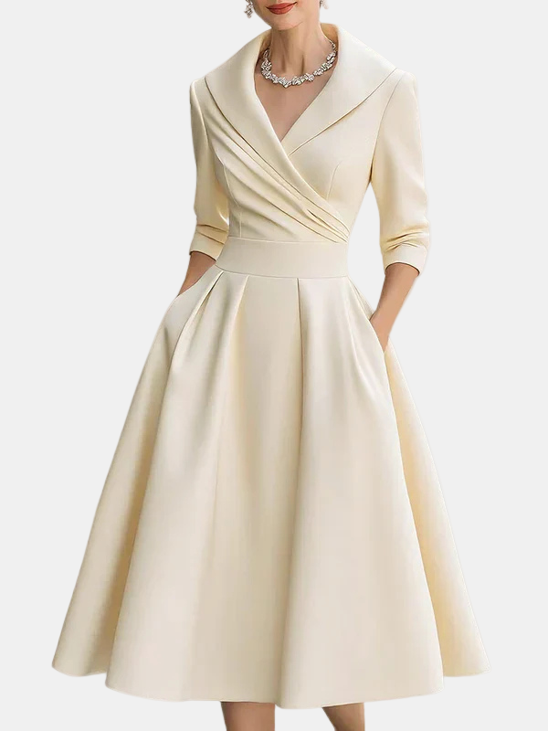 Tissia | Long-Sleeve Midi Dress