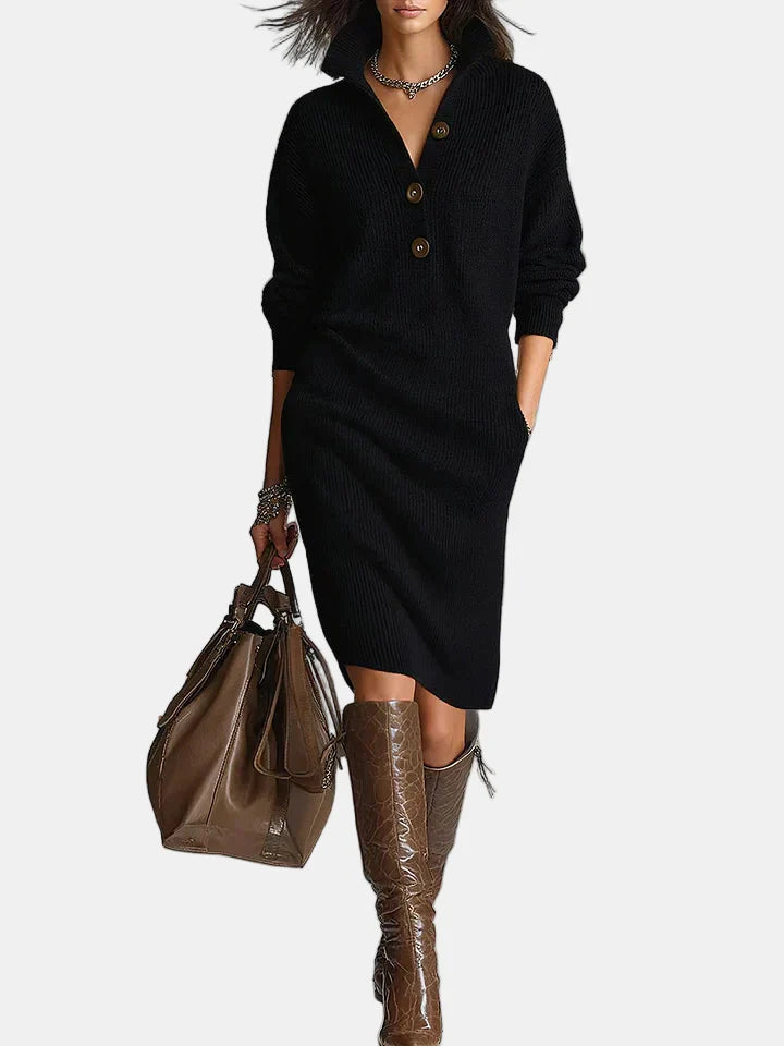 Tarrah | Sophisticated Long-Sleeved Dress