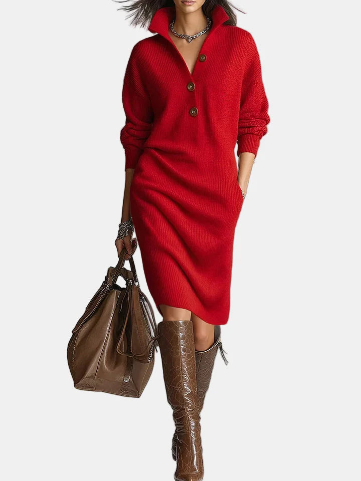 Tarrah | Sophisticated Long-Sleeved Dress