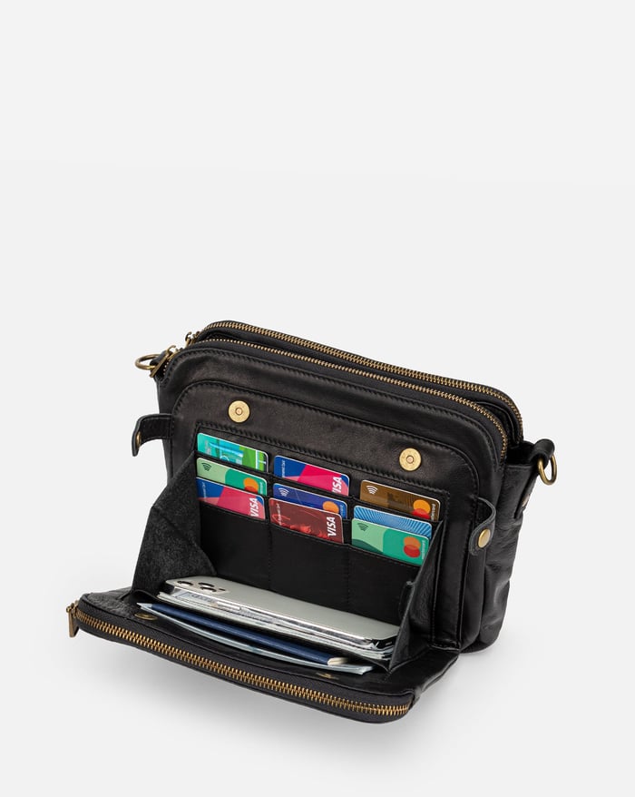 JENNIE | CHIC THREE LAYER CROSSBODY BAG