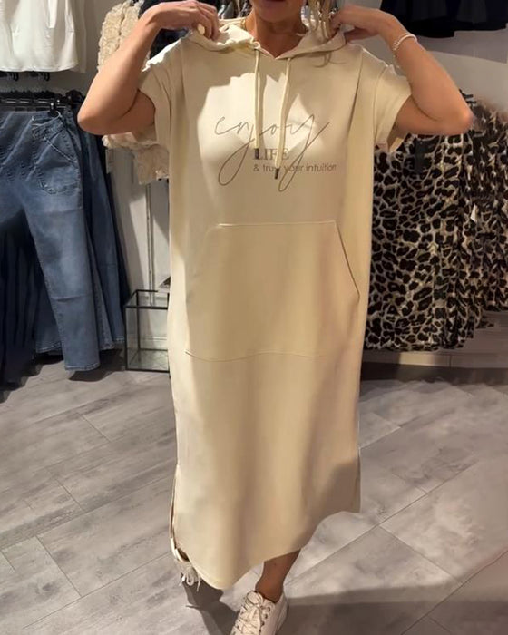 SHEILA | LONG DRESS WITH HOOD