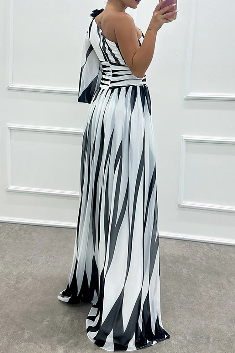 PHOEBE | ONE SHOULDER MAXI DRESS