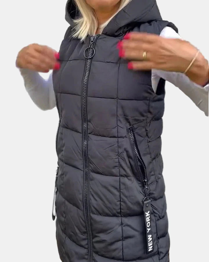 Solene | Sleeveless Padded Coat