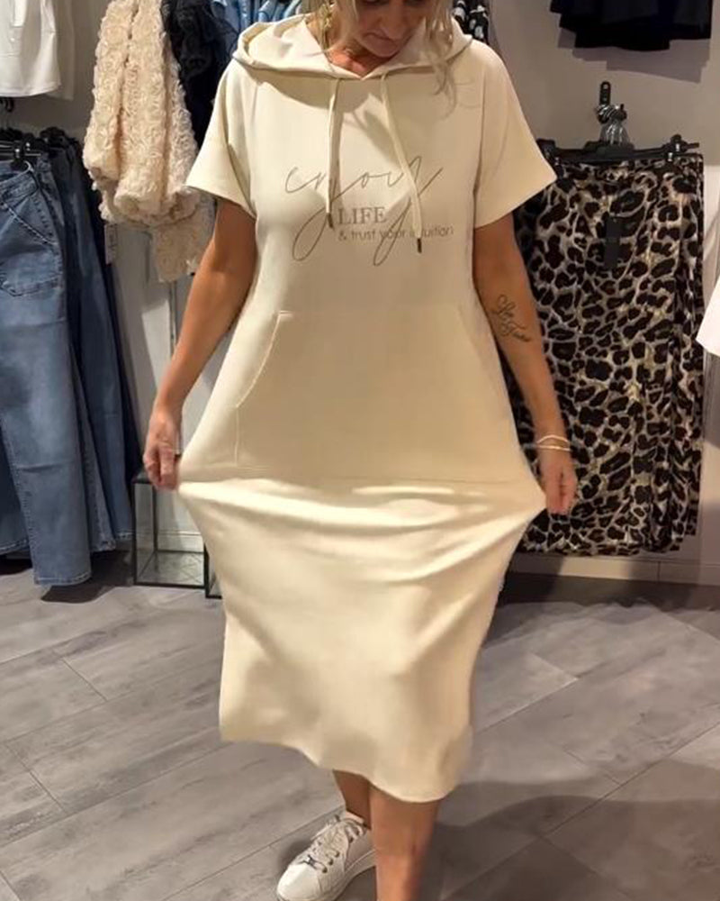SHEILA | LONG DRESS WITH HOOD