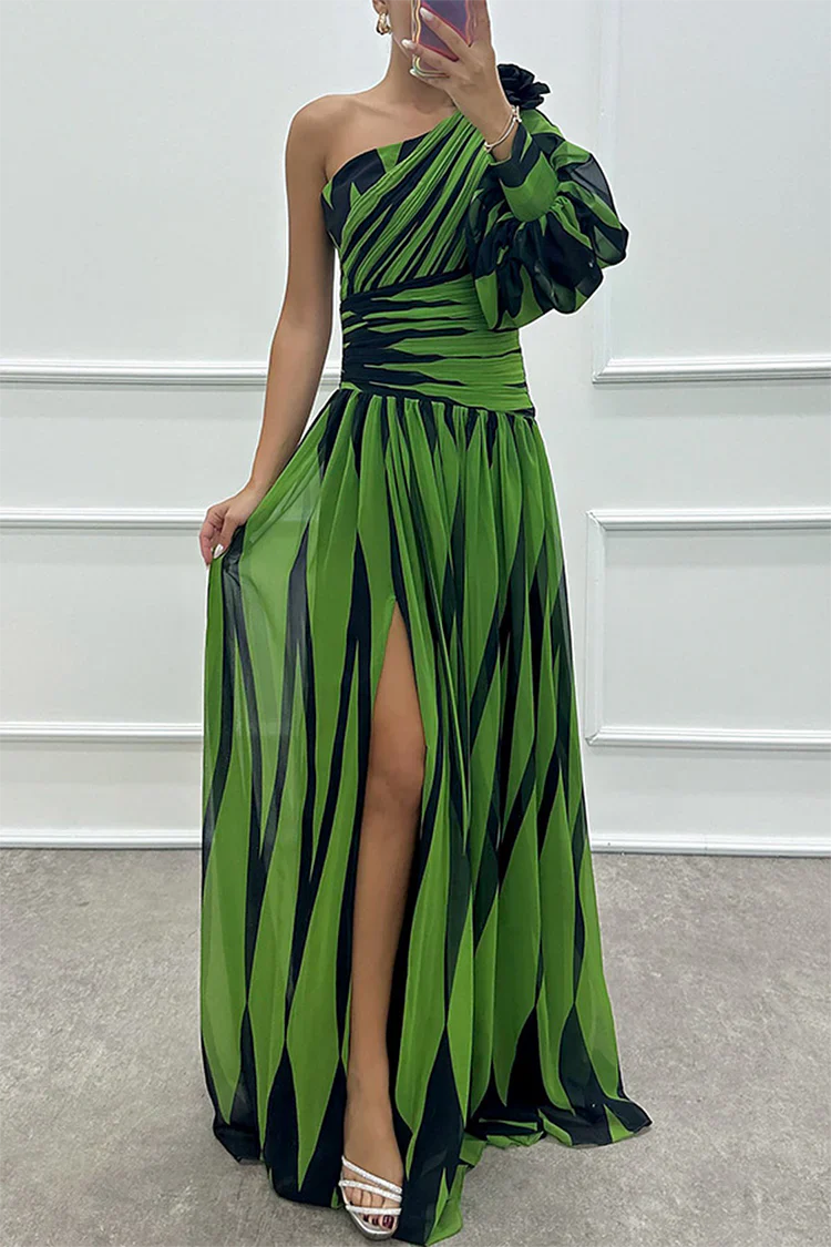 PHOEBE | ONE SHOULDER MAXI DRESS