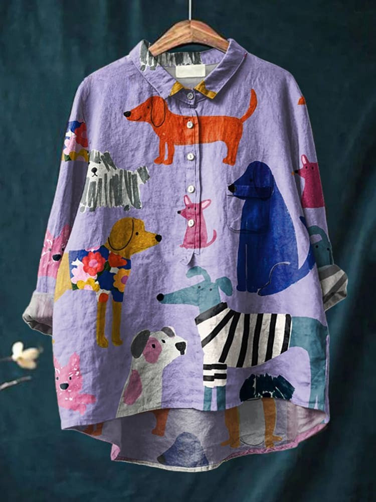 Marlo | Colorful Pups Shirt