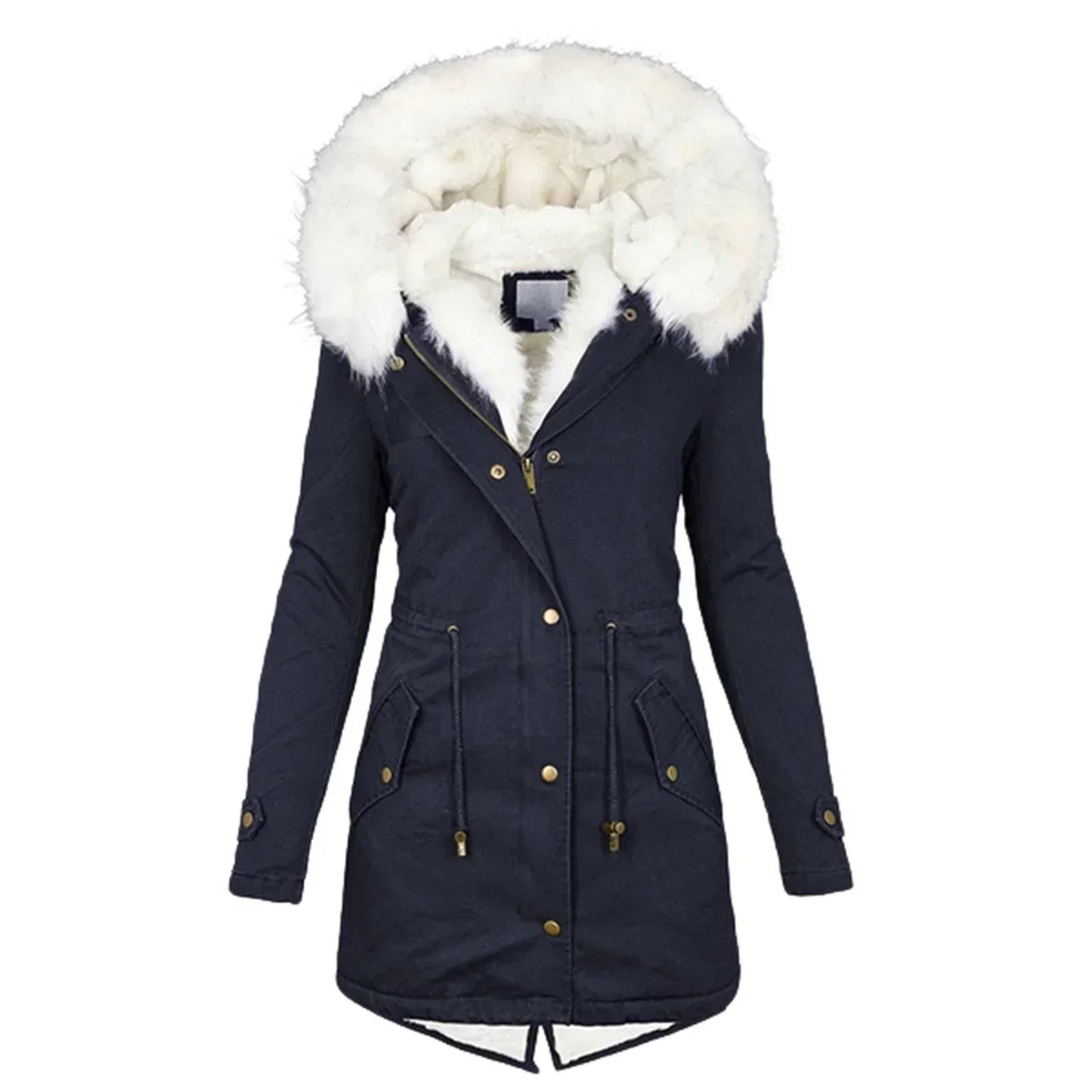 Noelle | Elegant Hooded Velvet Coat