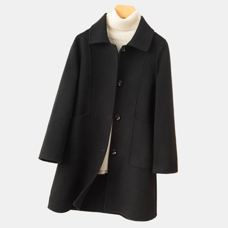 Bernadette | Long Wool-Inspired Coat