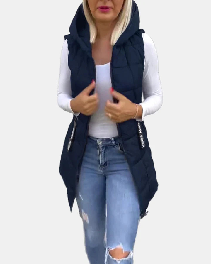 Solene | Sleeveless Padded Coat