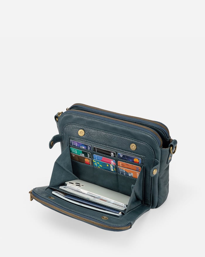 JENNIE | CHIC THREE LAYER CROSSBODY BAG