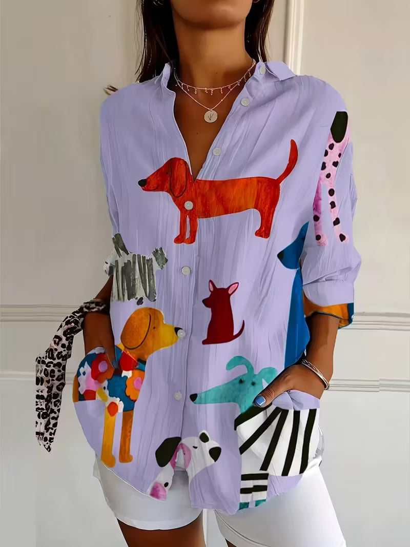 Marlo | Colorful Pups Shirt