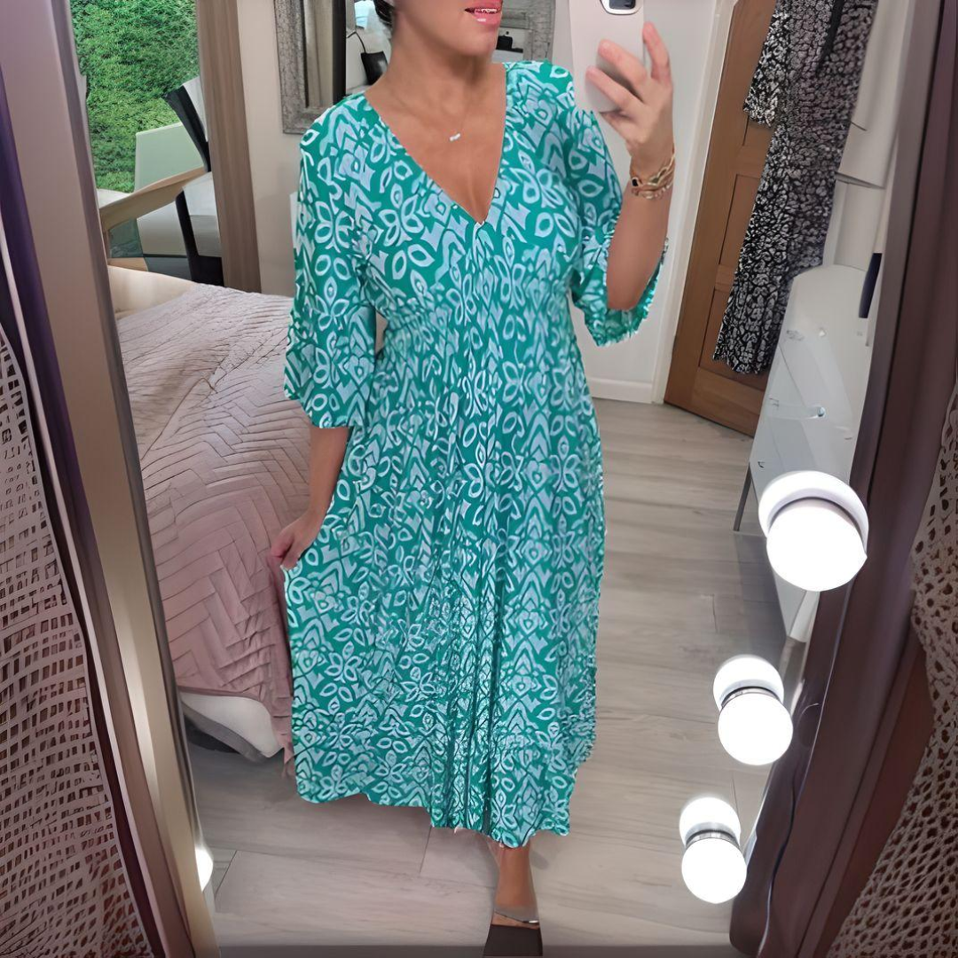 CHARMAGNE | FLOWY BOHO DRESS