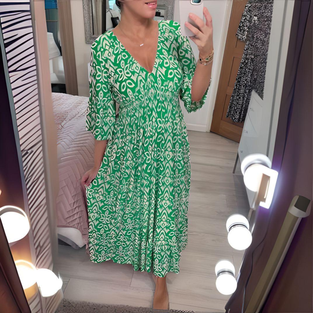 CHARMAGNE | FLOWY BOHO DRESS